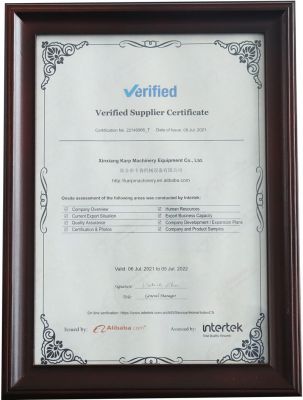 Verified Supplier Certificate